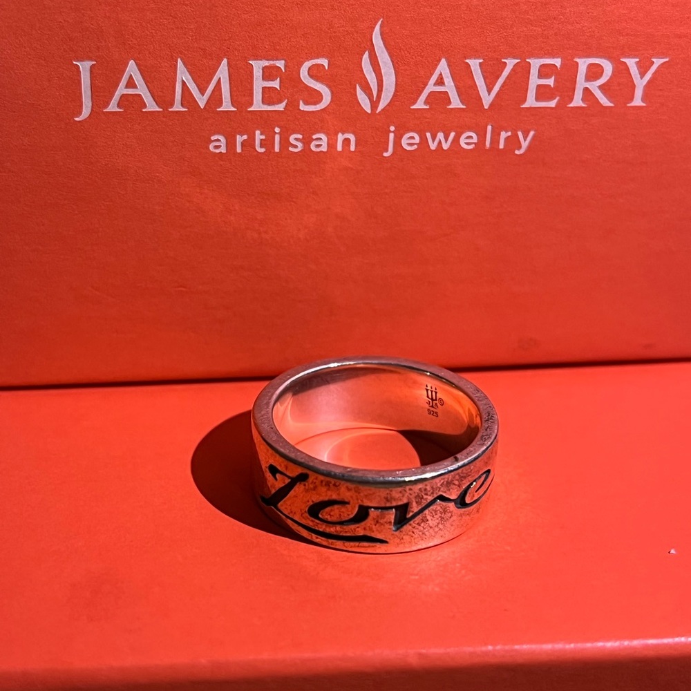 Retired James Avery Script Love Ring